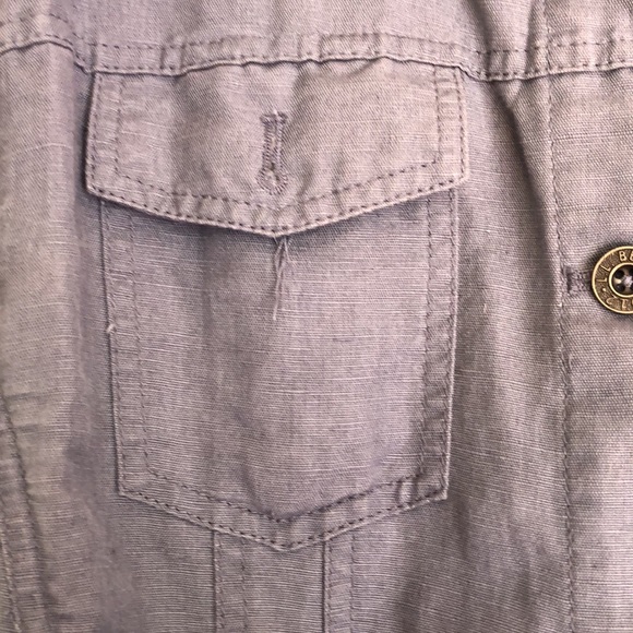 Blue LL Bean Linen Jacket L - Picture 2 of 4